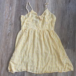 Yellow Plaid Dress